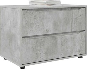 vidaXL Ντουλάπι αποθήκευσης Σκυρόδεμα Γκρι 80 x 48 x 57 εκ