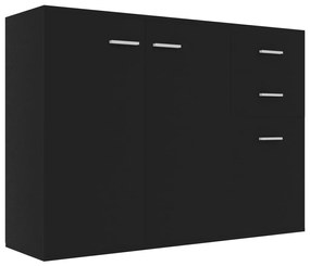 vidaXL Μπουφές Μαύρος 105 x 30 x 75 εκ. από Μοριοσανίδα