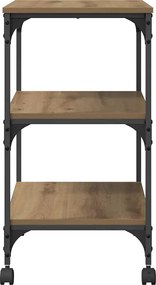 vidaXL Σταντ Εκτυπωτή Artisan Oak 50 x 41 x 75 εκ Επεξεργασμένο ξύλο
