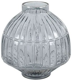 Βάζο Γυάλινο 013.782985 27x26cm Grey Glass