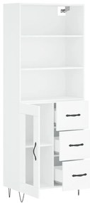 vidaXL Ντουλάπι Λευκό 69,5x34x180 εκ. από Επεξεργασμένο Ξύλο