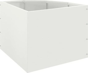 vidaXL Γωνιακό Ροδόδεντρο Λευκό 45 x 45 x 35 cm Ατσάλι