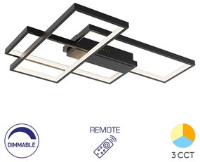 Φωτιστικό Οροφής Braytron BH17-04591 Μαύρο Ματ (Black Mat) CCT3