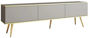 Έπιπλο τηλεόρασης ORO γκρι+ Χρυσό 175x53x32cm