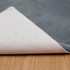 vidaXL Χαλιά Ψεύτικου Κουνελιού Olite Ανθρακί 80 x 250 cm Πολυεστέρας