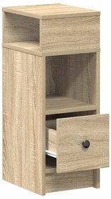 vidaXL Κομοδίνο με συρτάρι Sonoma Δρυς 25x31x66 εκ.