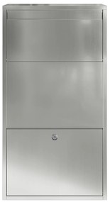vidaXL Γραμματοκιβώτιο Πακέτων 44x22x82 εκ. Γαλβανισμένος Χάλυβας