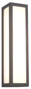 Fuerte Στεγανή Επιτοίχια Πλαφονιέρα Εξωτερικού Χώρου με Ενσωματωμένο LED σε Μαύρο Χρώμα 226260142 Trio Lighting 226260142