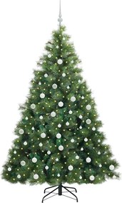 vidaXL Τεχνητό Χριστουγεννιάτικο Δέντρο Πράσινο 180 cm ΠΕ και PVC