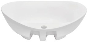 vidaXL Σετ Επίπλων Μπάνιου 2 Τεμαχίων Μαύρο Κεραμικό