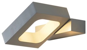 Φωτιστικό Τοίχου ZD80856LEDGY Grey Aluminium