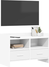 vidaXL Ντουλάπι TV 71,5 x 33 x 47 εκ. Λευκό Επεξεργασμένο Ξύλο