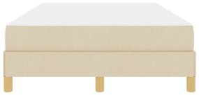 vidaXL Κρεβάτι με ελατήρια Κρέμα και Καφέ 120 x 190 cm