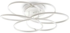 Πλαφονιέρα Φωτιστικό Οροφής LED 99W Λευκό Φ76cm Karol 227832 Ideal Lux 227832