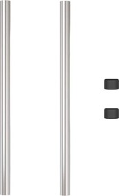 vidaXL Στύλος Περιφράξεων 2 pcs Ασημί 60 cm