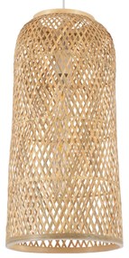 01710 GloboStar® GLOBOSTAR® CALERO 01710 Boho Κρεμαστό Φωτιστικό Οροφής με Ντουί 1 x E27 AC 220-240V IP20 - Μπεζ - Μ25 x Π25 x Υ50cm