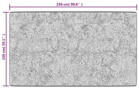 vidaXL Χαλί Πλενόμενο Αντιολισθητικό Γκρι 150 x 230 εκ.