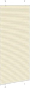 vidaXL Πλισέ περσίδα Κρέμα 85x200 cm Πλάτος υφάσματος 84,4 cm