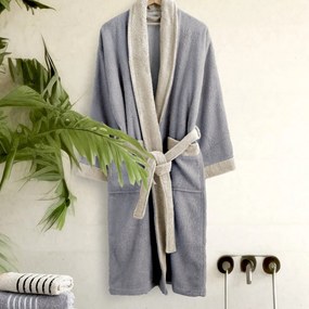 Μπουρνούζι Nima Ease Grey/Sand Beige