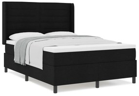 vidaXL Κρεβάτι με στρώμα  Μαύρο 160x200 εκ από ύφασμα