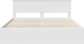 vidaXL Σκελετός Κρεβατιού Λευκό 180 x 200 cm Επεξεργασμένο Ξύλο