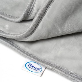 Κουβέρτα Βελουτέ Κούνιας (110x140) Dimcol Bicycle Bear 18 Light Grey