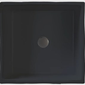 Sanitec Lithos 203 Νιπτήρας Συνθετικός Επικαθήμενος 40,5x40,5x13cm Anthracit