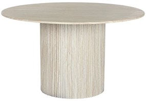 Τραπεζαρία Home ESPRIT Μπεζ Γρανίτης Ξύλο MDF 130 x 130 x 75 cm