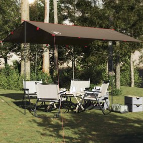 vidaXL Μουσαμάς Κάμπινγκ Αδιάβροχος Καφέ 366x306 εκ.