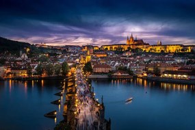 Φωτογραφία Prague, twilight overview of Charles Bridge,, Phillip Chow