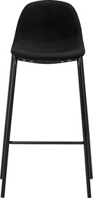 vidaXL Καρέκλες Μπαρ 4 τεμ. Μαύρες Υφασμάτινες
