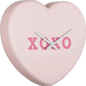 Ρολόι Τοίχου (27x6x30) Karlsson Heart Candy Soft Pink