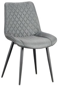 Καρέκλα Alesia 11.1602 52x59x88cm Με Ύφασμα Grey Zita Plus