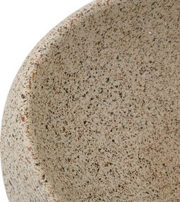 vidaXL Νιπτήρας Οβάλ Χρώμα Άμμου 59 x 40 x 15 εκ. Κεραμικός
