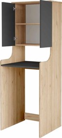Ντουλάπι Πλυντηρίου Φυσικό / Ανθρακί PUPOFOS 64.8x33.8x181