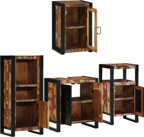 vidaXL Σετ Επίπλων Μπάνιου 4 τμχ. Πολύχρωμο 55 x 35 x 60 εκ.