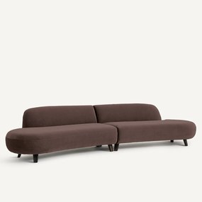 Εξαθέσιος καναπές από λινό βελούδο, Rosebury