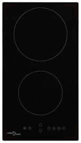 vidaXL Εστία Κεραμική με 2 Εστίες και Πλήκτρα Αφής 3000 W