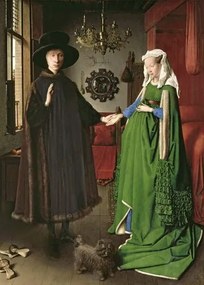 Αναπαραγωγή The Portrait of Giovanni Arnolfini and his Wife Giovanna Cenami, 1434, Eyck, Jan van