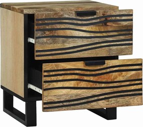 vidaXL Κομοδίνο Φυσικό 40 x 33 x 46 εκ. Επεξεργασμένο Ξύλο