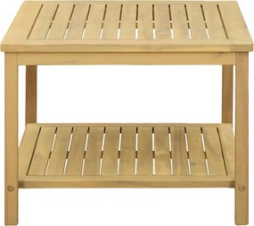 vidaXL Τραπεζάκι Πλευράς Φυσικό Λάδι 60 x 60 x 45 cm