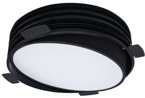 Φωτιστικό Οροφής Χωνευτό VK/04348/B/C/45 Φ35cm Led 2200Lm 30W 4000K Black VKLed