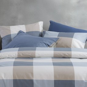 Μαξιλαροθήκη (52x72) Nef-Nef Homeware Casual Check Denim