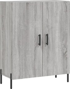 vidaXL Ντουλάπι Γκρι Sonoma 69,5 x 34 x 180 εκ. Επεξεργασμένο Ξύλο