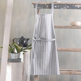 Ποδιά Κουζίνας Ολόσωμη Madras Grey Ρυθμός 100% Cotton