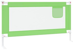 vidaXL Μπάρα Κρεβατιού Προστατευτική Πράσινη 150 x 25 εκ. Υφασμάτινη