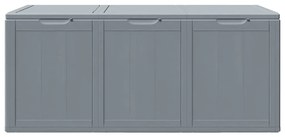vidaXL Μπαούλο Αποθήκευσης Κήπου Γκρι 270 Λίτρα Όψη ξύλου από PP