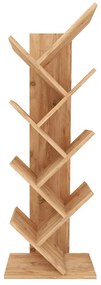 Βιβλιοθήκη μελαμίνης Milton Megapap χρώμα pine oak 44x22x121εκ.-GP041-0007,2