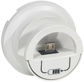 Πλακίδιο Dock με 2xUSB IP40 Λευκό Celiane 068210 Legrand-68210-Λευκό 068210