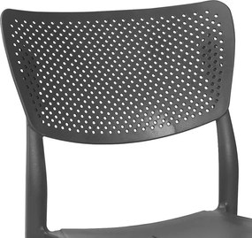 Καρέκλα Ignite PP ανθρακί 44x53x84 εκ.